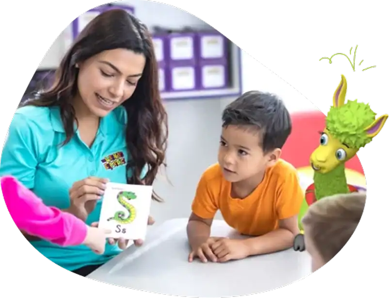 Teacher with child